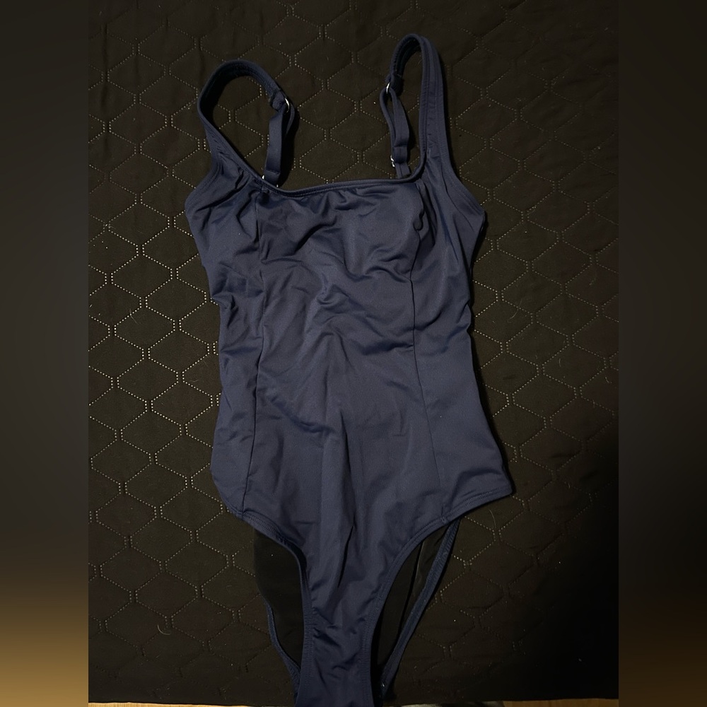 Navy Blue One-Piece Swimsuit